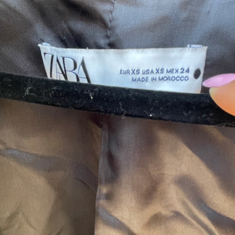 Zara black bomber jacket size xs - Picture 2 of 3